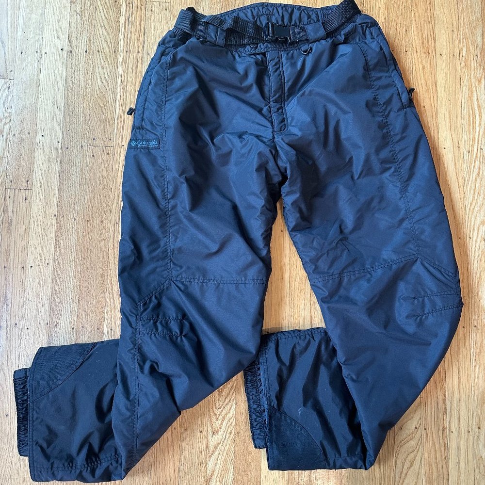 Columbia Men's Belted Ski/Snow Pants, Size XL, Black
